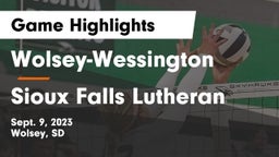 Wolsey-Wessington  vs Sioux Falls Lutheran Game Highlights - Sept. 9, 2023