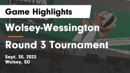 Wolsey-Wessington  vs Round 3 Tournament  Game Highlights - Sept. 30, 2023