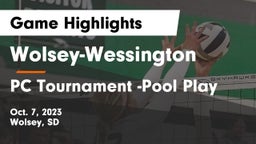 Wolsey-Wessington  vs PC Tournament -Pool Play  Game Highlights - Oct. 7, 2023