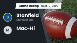Recap: Stanfield  vs. Mac-Hi 2022