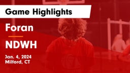 Foran  vs NDWH Game Highlights - Jan. 4, 2024