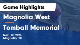 Magnolia West  vs Tomball Memorial  Game Highlights - Nov. 10, 2023