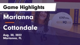 Marianna  vs Cottondale  Game Highlights - Aug. 30, 2022