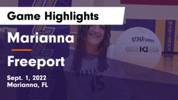 Marianna  vs Freeport  Game Highlights - Sept. 1, 2022