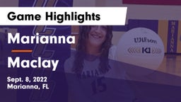 Marianna  vs Maclay  Game Highlights - Sept. 8, 2022