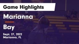 Marianna  vs Bay  Game Highlights - Sept. 27, 2022