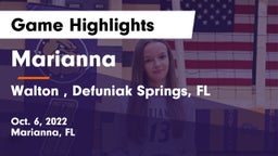 Marianna  vs Walton , Defuniak Springs, FL Game Highlights - Oct. 6, 2022