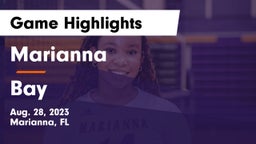 Marianna  vs Bay  Game Highlights - Aug. 28, 2023
