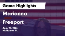 Marianna  vs Freeport  Game Highlights - Aug. 29, 2023