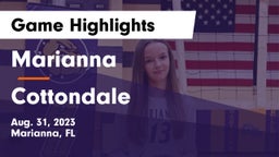 Marianna  vs Cottondale  Game Highlights - Aug. 31, 2023