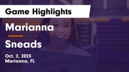 Marianna  vs Sneads  Game Highlights - Oct. 2, 2023