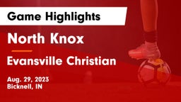 North Knox  vs Evansville Christian  Game Highlights - Aug. 29, 2023
