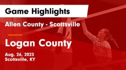 Allen County - Scottsville  vs Logan County  Game Highlights - Aug. 26, 2023