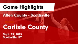 Allen County - Scottsville  vs Carlisle County Game Highlights - Sept. 23, 2023
