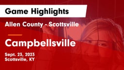 Allen County - Scottsville  vs Campbellsville  Game Highlights - Sept. 23, 2023