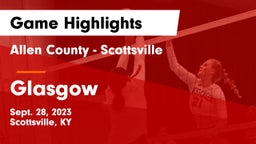 Allen County - Scottsville  vs Glasgow  Game Highlights - Sept. 28, 2023
