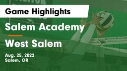 Salem Academy  vs West Salem  Game Highlights - Aug. 25, 2022