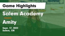 Salem Academy  vs Amity  Game Highlights - Sept. 17, 2022