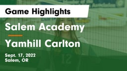 Salem Academy  vs Yamhill Carlton   Game Highlights - Sept. 17, 2022