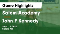 Salem Academy  vs John F Kennedy  Game Highlights - Sept. 19, 2022