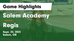 Salem Academy  vs Regis  Game Highlights - Sept. 22, 2022