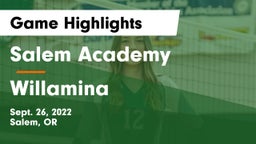 Salem Academy  vs Willamina  Game Highlights - Sept. 26, 2022