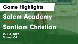 Salem Academy  vs Santiam Christian  Game Highlights - Oct. 8, 2022