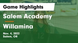 Salem Academy  vs Willamina  Game Highlights - Nov. 4, 2022