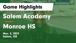 Salem Academy  vs Monroe HS Game Highlights - Nov. 5, 2022
