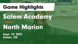 Salem Academy  vs North Marion  Game Highlights - Sept. 19, 2023