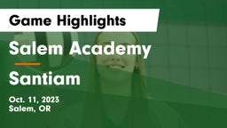 Salem Academy  vs Santiam Game Highlights - Oct. 11, 2023