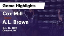 Cox Mill  vs A.L. Brown  Game Highlights - Oct. 17, 2022