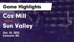 Cox Mill  vs Sun Valley  Game Highlights - Oct. 25, 2022