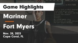 Mariner  vs Fort Myers  Game Highlights - Nov. 28, 2023
