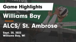 Williams Bay  vs ALCS/ St. Ambrose Game Highlights - Sept. 20, 2022