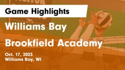 Williams Bay  vs Brookfield Academy  Game Highlights - Oct. 17, 2023