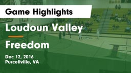 Loudoun Valley  vs Freedom  Game Highlights - Dec 12, 2016