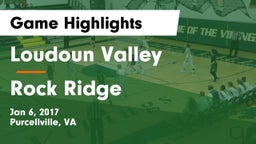 Loudoun Valley  vs Rock Ridge  Game Highlights - Jan 6, 2017
