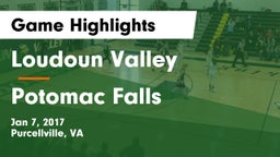 Loudoun Valley  vs Potomac Falls  Game Highlights - Jan 7, 2017