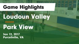 Loudoun Valley  vs Park View  Game Highlights - Jan 12, 2017