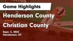 Henderson County  vs Christian County  Game Highlights - Sept. 3, 2022