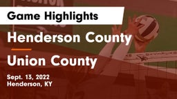Henderson County  vs Union County Game Highlights - Sept. 13, 2022