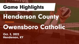 Henderson County  vs Owensboro Catholic Game Highlights - Oct. 3, 2022