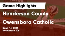 Henderson County  vs Owensboro Catholic  Game Highlights - Sept. 14, 2023