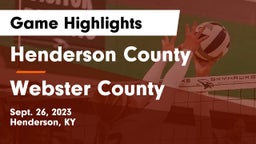 Henderson County  vs Webster County Game Highlights - Sept. 26, 2023