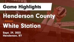 Henderson County  vs White Station  Game Highlights - Sept. 29, 2023