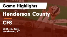 Henderson County  vs CFS Game Highlights - Sept. 30, 2023