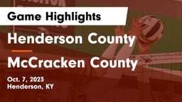 Henderson County  vs McCracken County  Game Highlights - Oct. 7, 2023