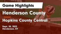 Henderson County  vs Hopkins County Central Game Highlights - Sept. 30, 2023