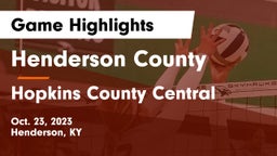 Henderson County  vs Hopkins County Central Game Highlights - Oct. 23, 2023
